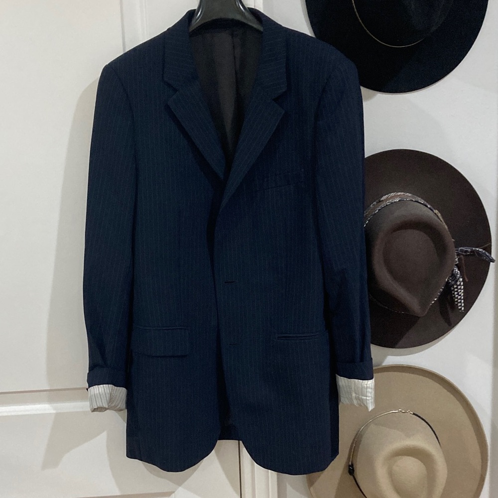 Theory Navy Blue pinstripe Men's Blazer
